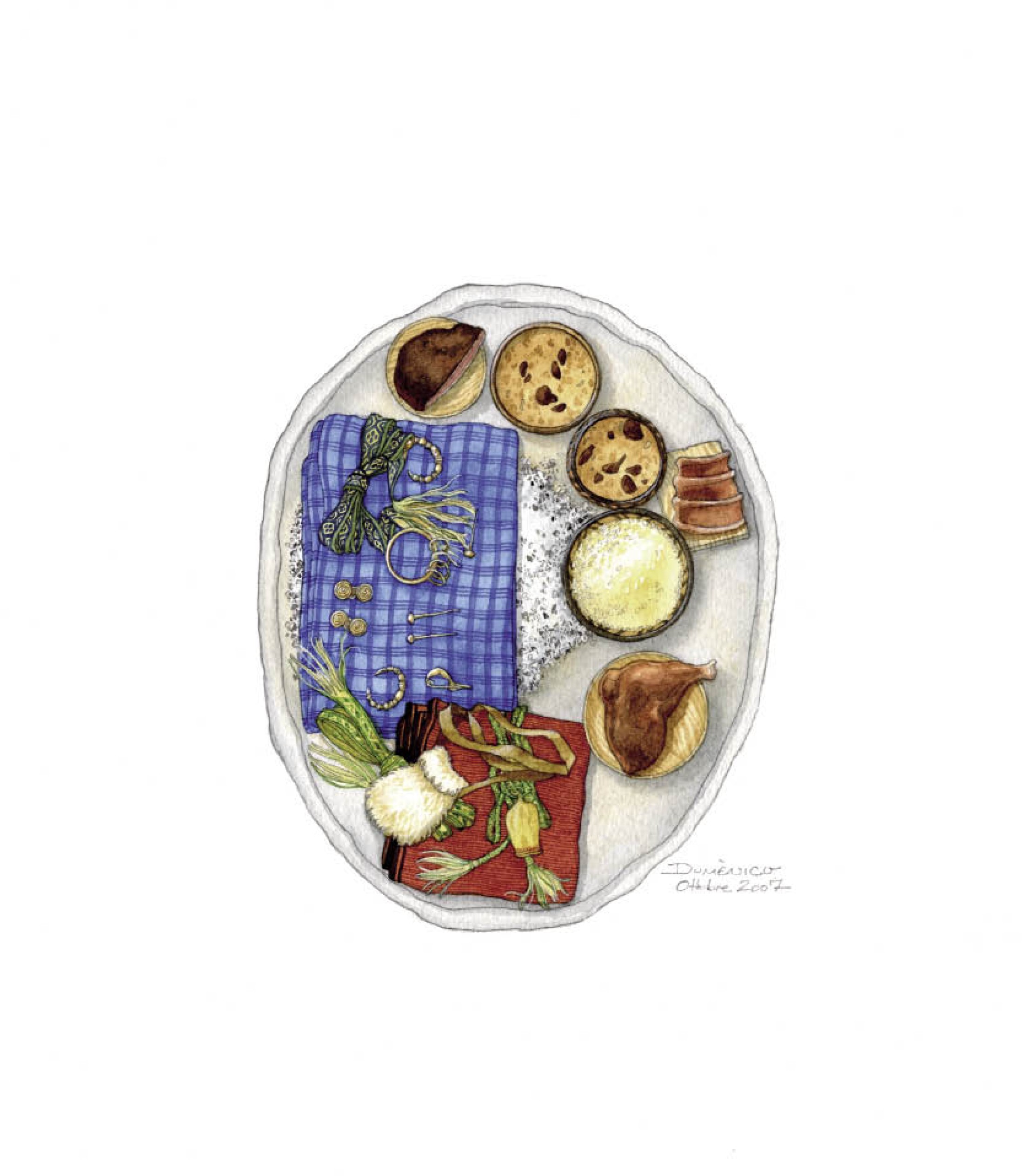 : Rekonstruktion einer reichen Brandbestattung mit möglichen Beigaben aus organischem Material (Holz, Leder oder Textilien), die nicht mehr nachweisbar sind, jedoch mit hoher Wahrscheinlichkeit angenommen werden können. (Bild: D. Groebner - NHM Wien)