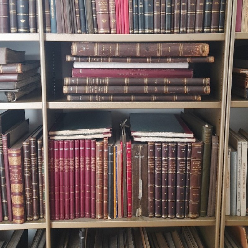 : Archäologische Publikationen aus dem 19. Jahrhundert in der Prähistorischen Bibliothek (c)NHM Wien, C. Posch