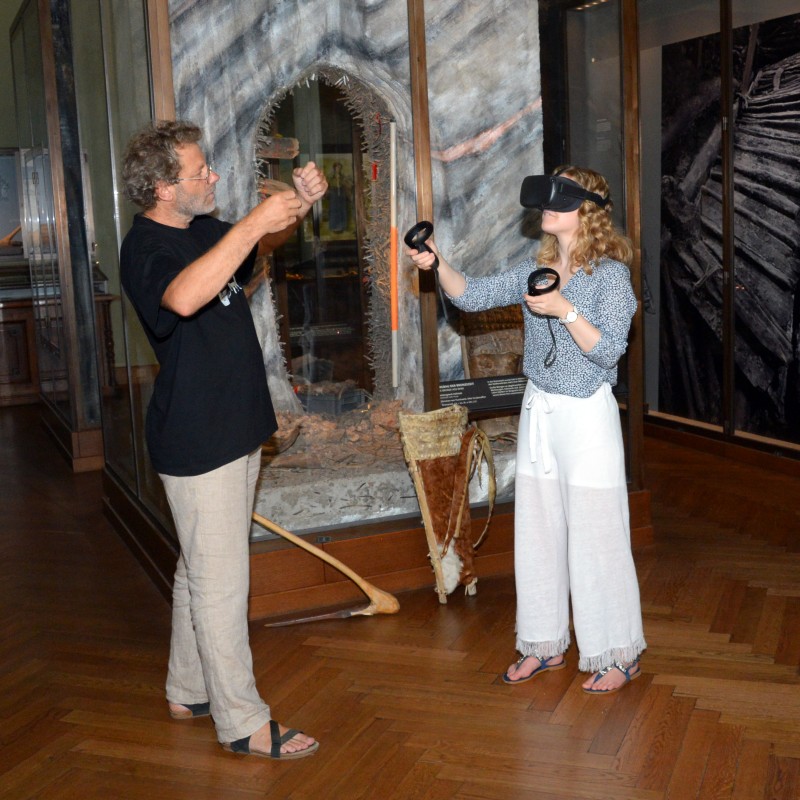 VR-Station in Saal 12, NHM Wien: VR-Station in Saal 12, NHM Wien