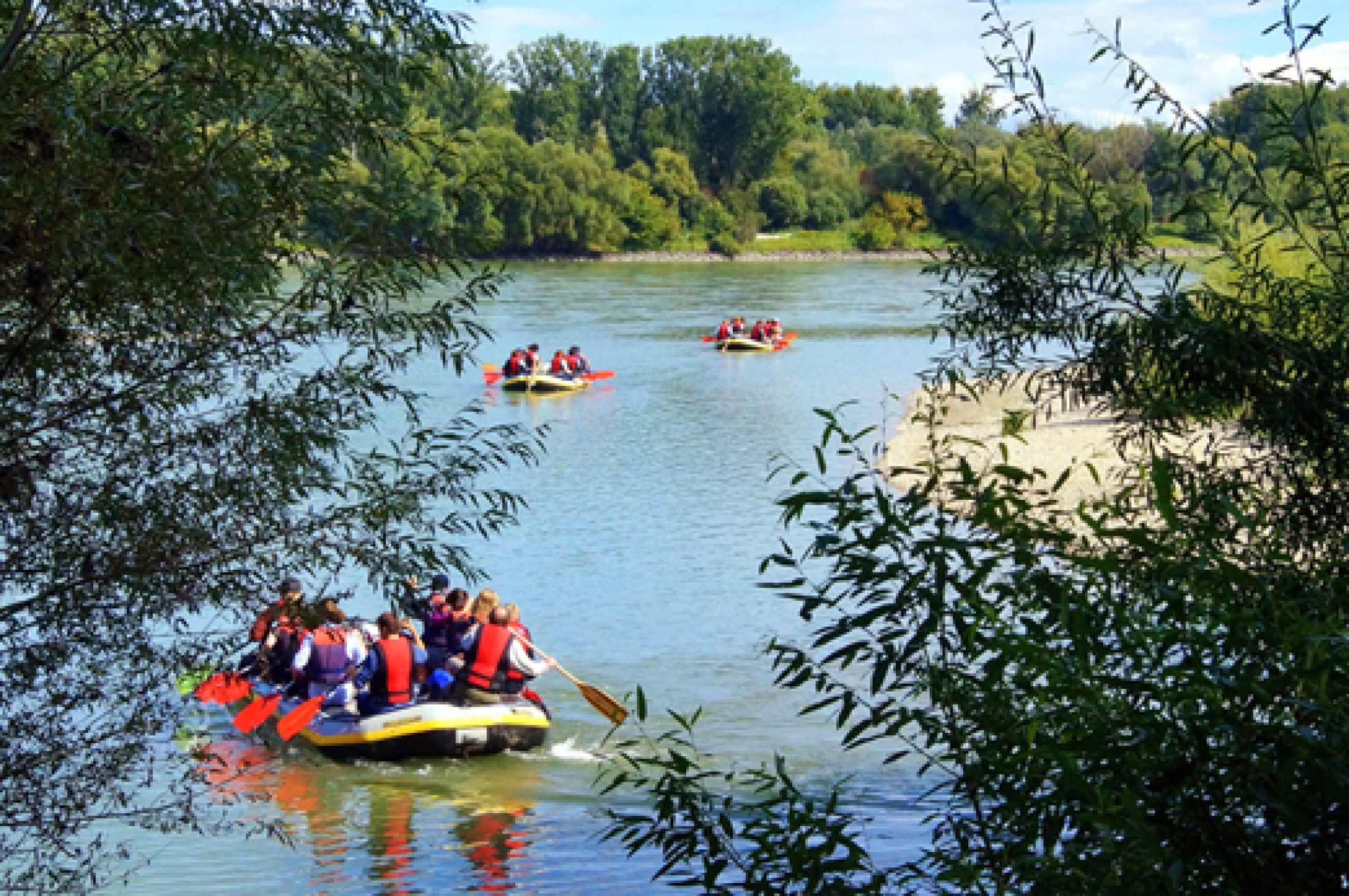 : Erkundung der Au mit dem Boot